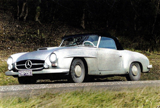 190SL prototype car #2 was used for testing